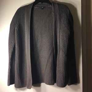Gray gap cardigan