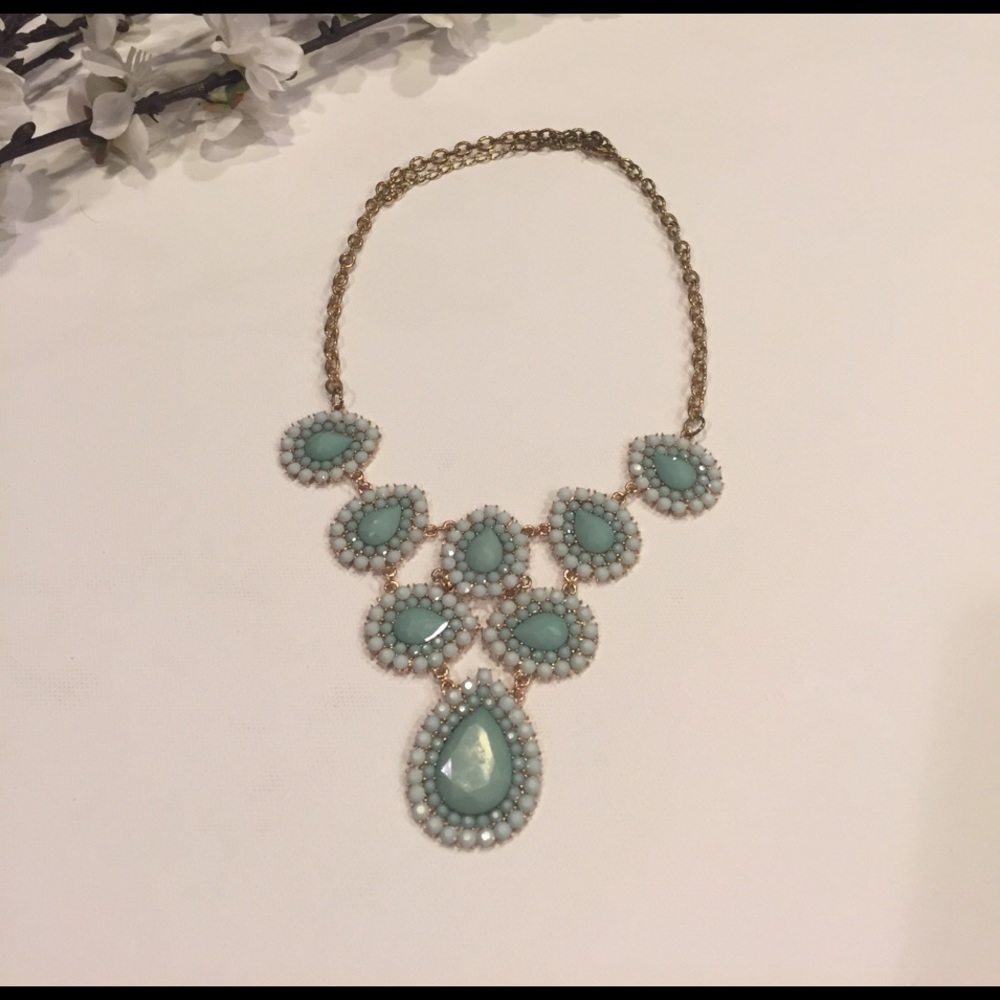 Turquoise statement necklace