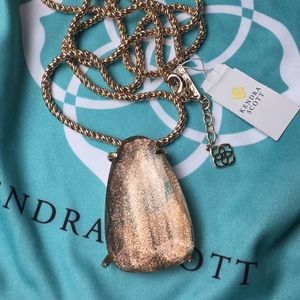 Custom Rose gold dust necklace in rose gold