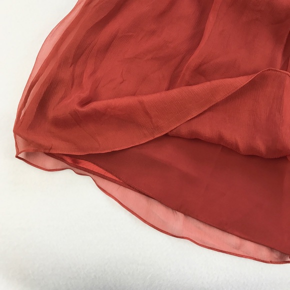 Laundry By Shelli Segal Silk Rust Color Dress NWT - Picture 6 of 8