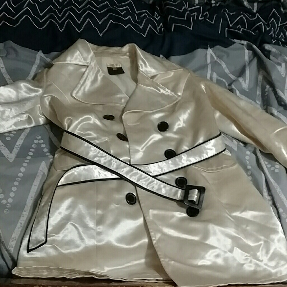 Double breasted trench coat