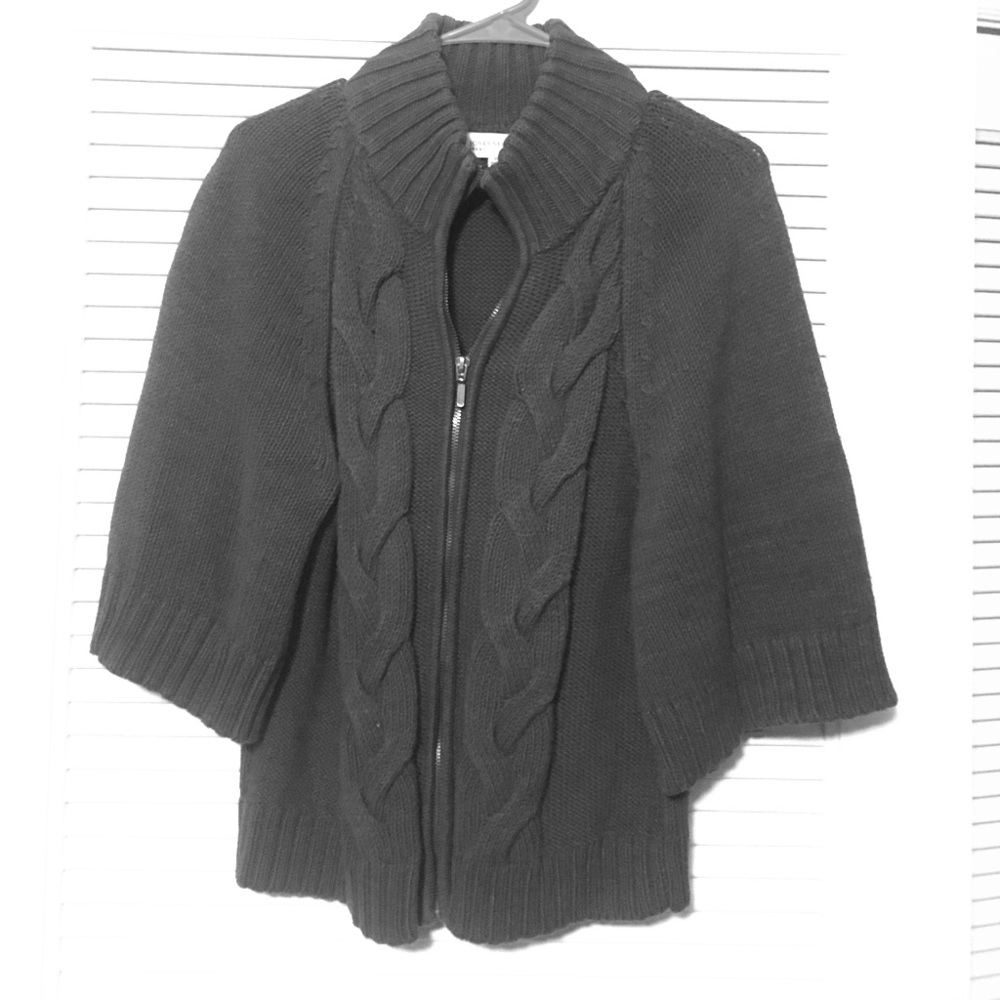 Zip Up 3/4 Sleeve Sweater Jacket❤