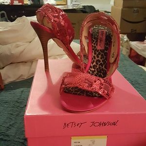 Brand New in Box Betsey Johnson Pink Heels