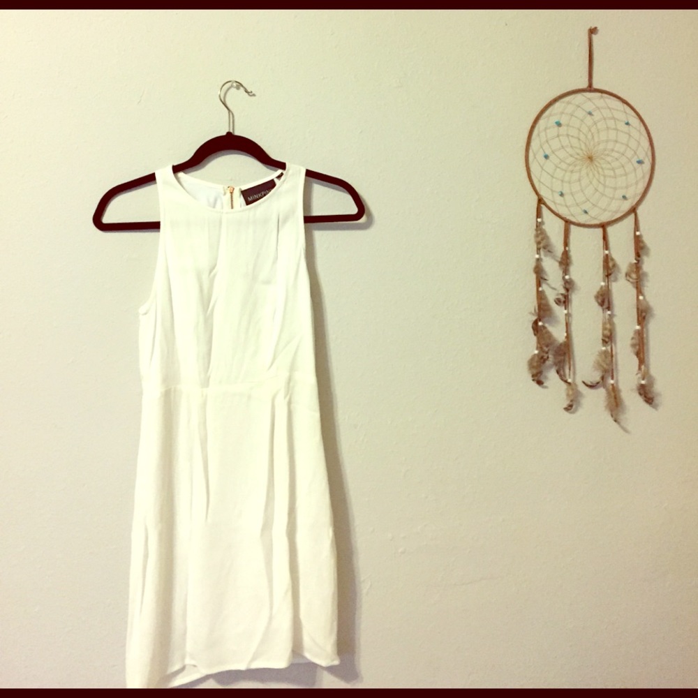 Mink Pink white mini dress