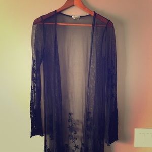 Sheer Open Cardigan