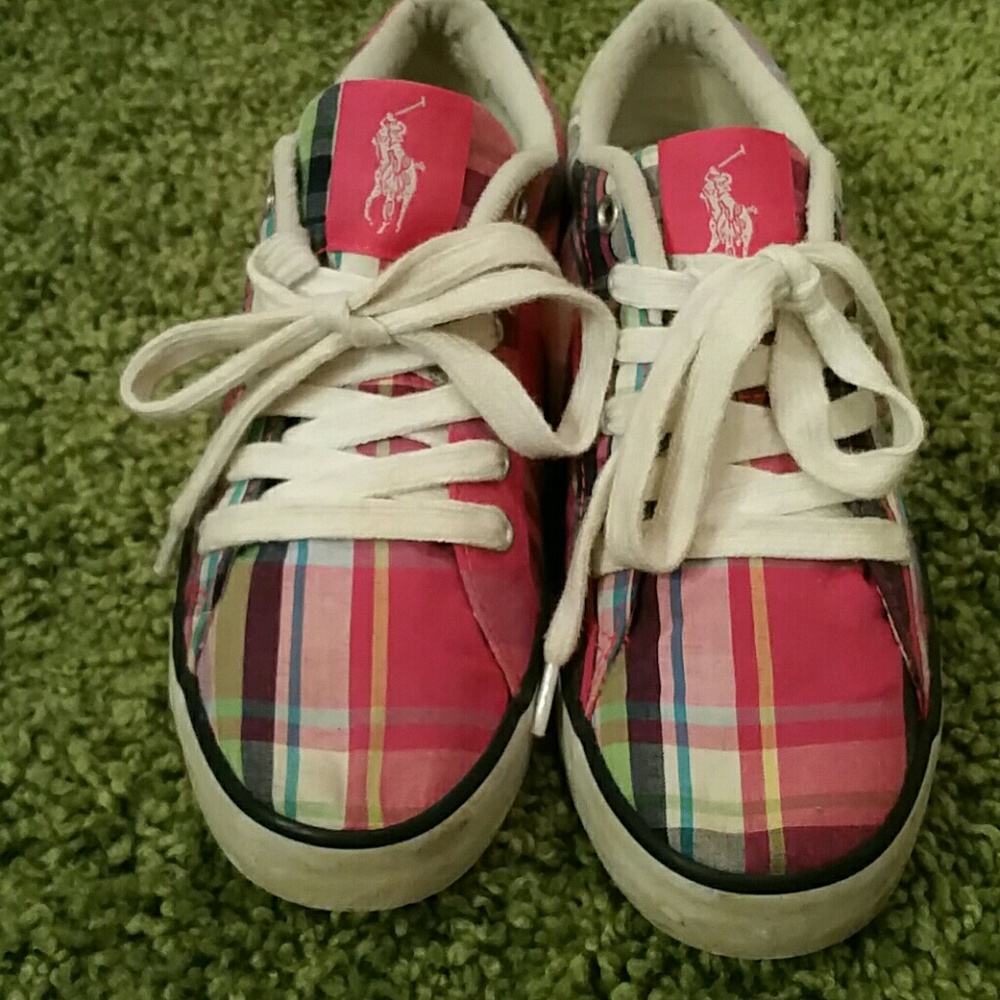 Girls Ralph Lauren Polo tennis shoes