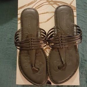 Born Black Thong Sandals