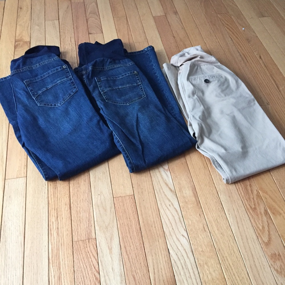 🔥 Maternity jeans pants bundle sz 6