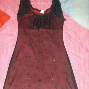 Black and red dress