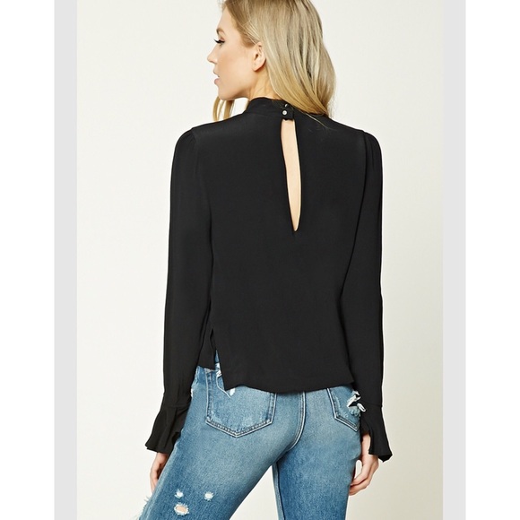 Forever 21 High Collar Cutout Top- Brand New! - Picture 2 of 2