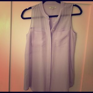 Madewell Light purple silk tank