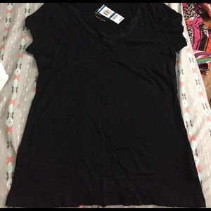 Black V-neck Tee