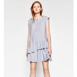 Zara Dress With Frilled Skirt