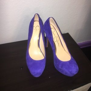 Blue Jessica Simpson heels