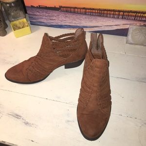 Cute brown booties