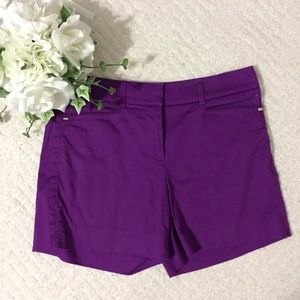 Purple White House Black Market shorts