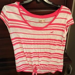 Hollister stripped short sleeve top