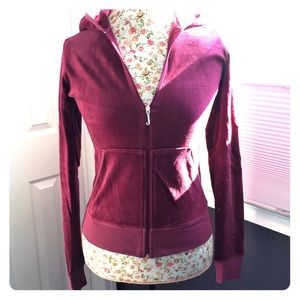 Juicy Couture Medium Red Violet Hoodie