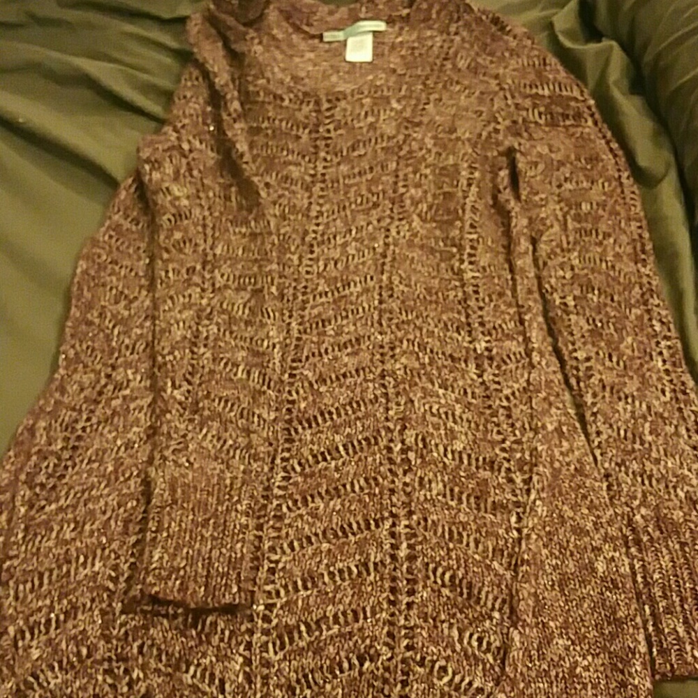 Purple sweater dress