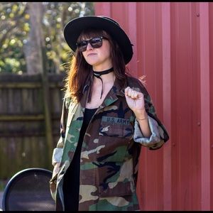 Authentic Military Issue Camo Army Jacket