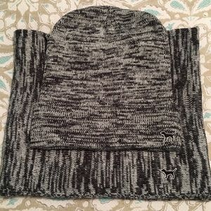 PINK infinity scarf and beanie!