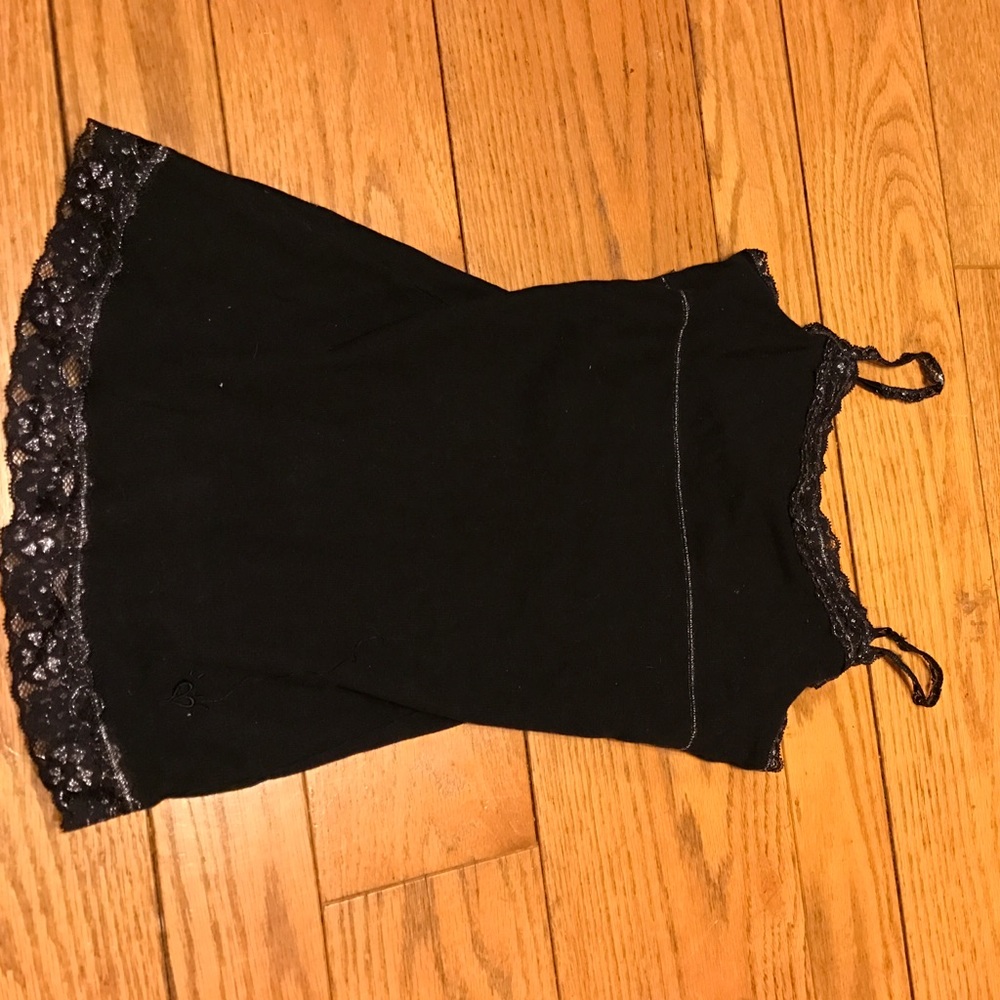 Justice Black Sparkle Tank Top