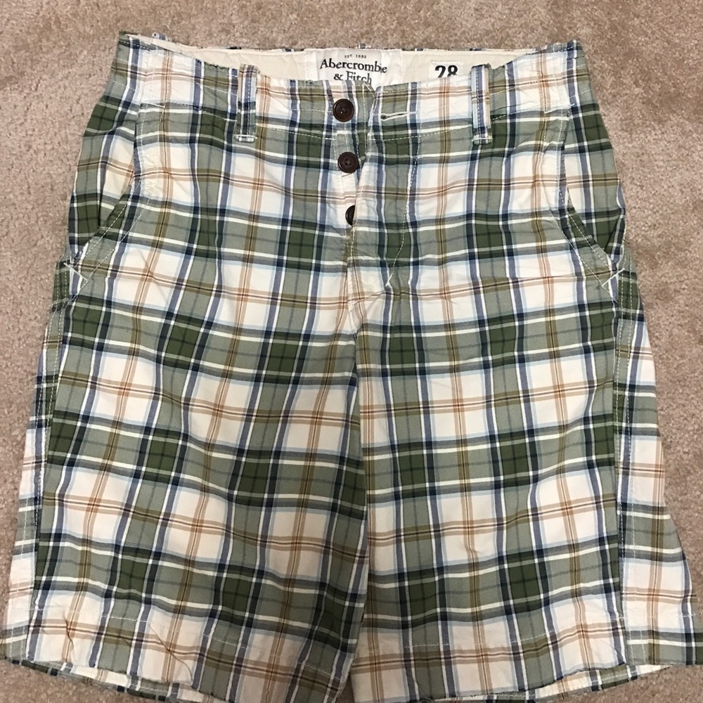 Abercrombie & fitch A&F AF men's plaid short 28