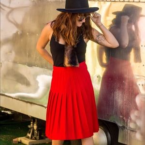 Vintage Christian Dior Pleated Skirt