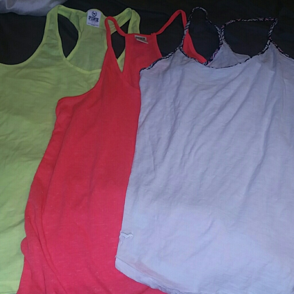 Set of 3 Victoria secret tanks