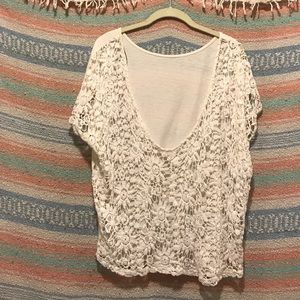 Crotchet Opened Back Shirt
