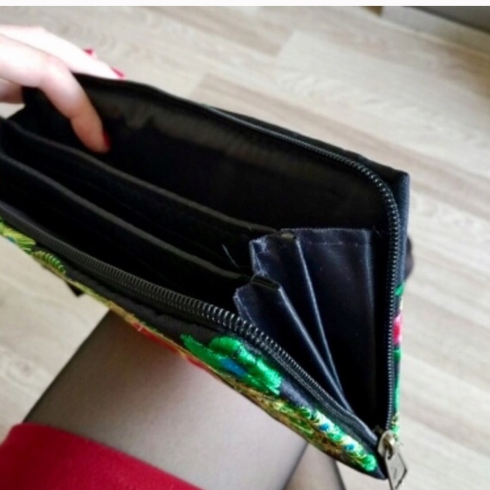 Thai Embroidered Clutch Wristlet Boho Dress Wallet - Picture 3 of 5