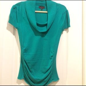 Takeout brand short sleeve turtleneck shirt.