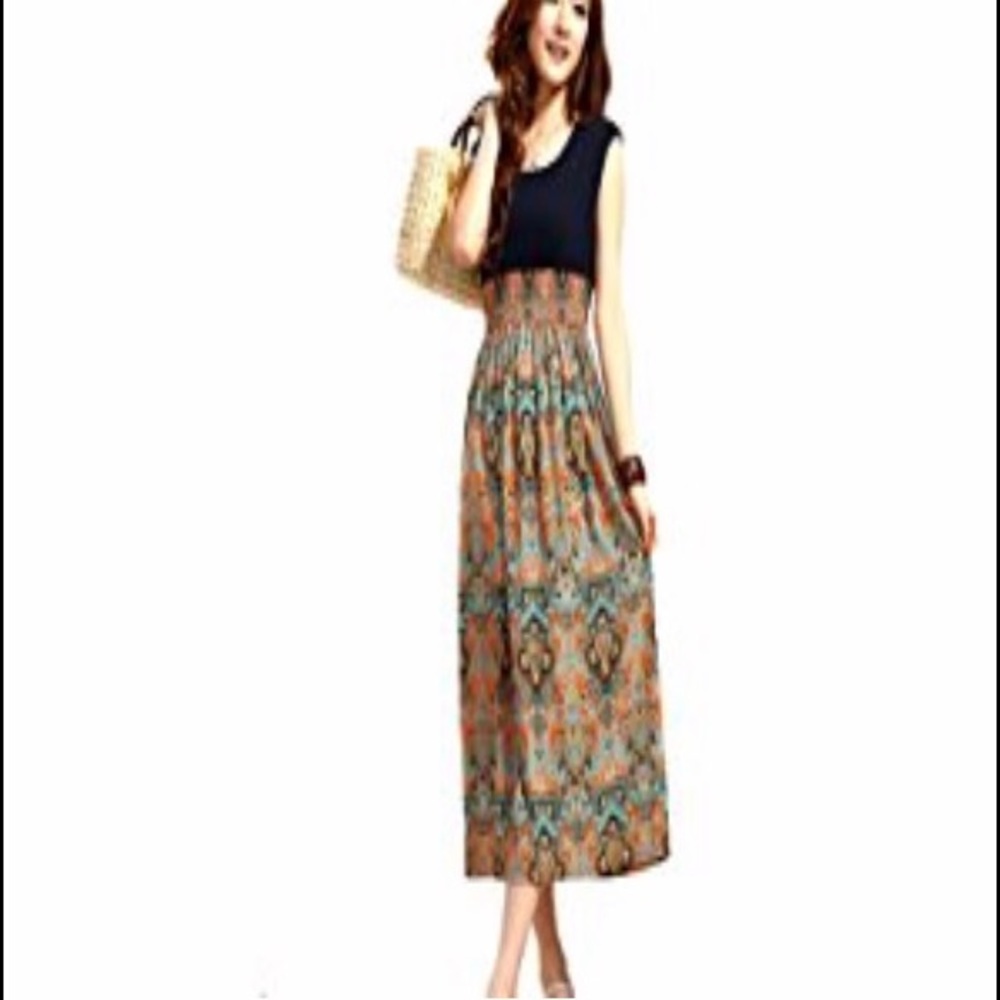 Metro shop vintage summer Below the knee dress