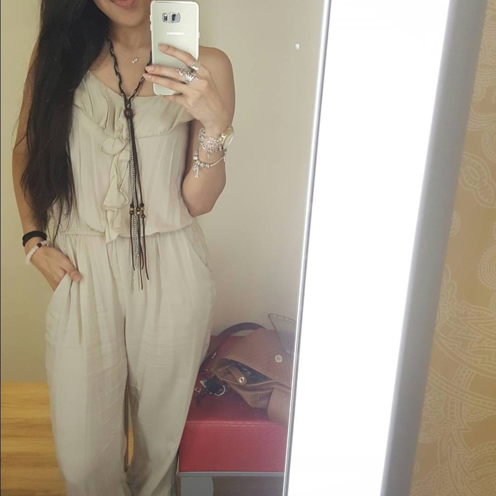 Nude jumpsuit (only wore once)