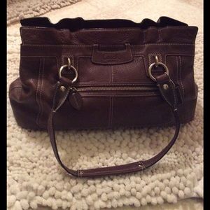 👜COACH👜 Penelope leather ruffle purse