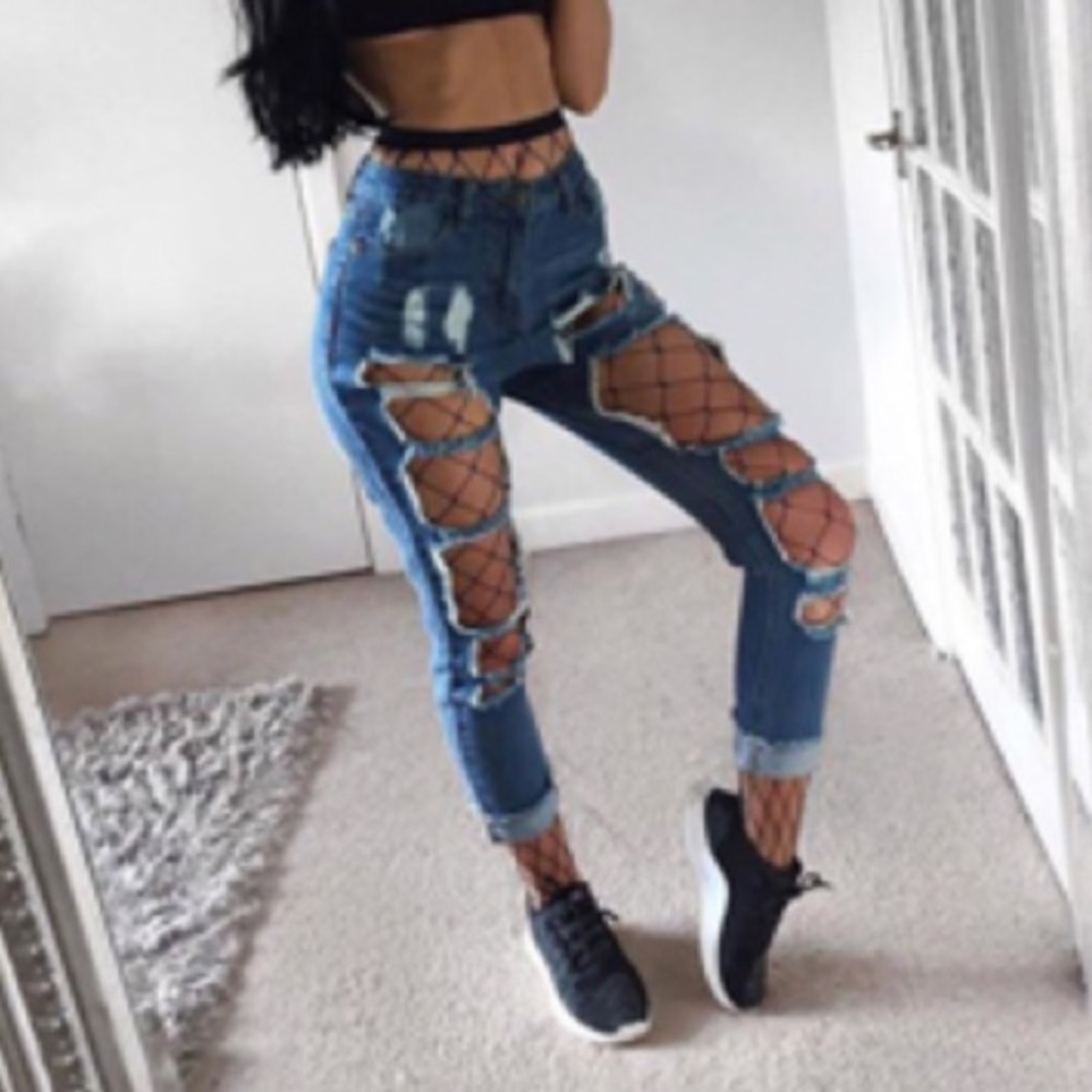 Sexy fishnet leggings - Picture 2 of 2
