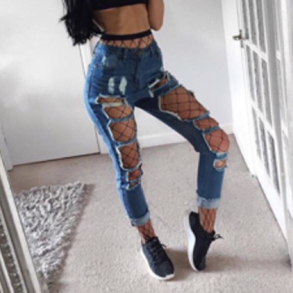 Sexy fishnet leggings - Picture 2 of 2