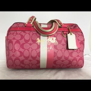 🛑On Hold for Mary🛑Coach Heritage Stripe Satchel