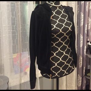 Black, juicy couture zip up jacket (S)