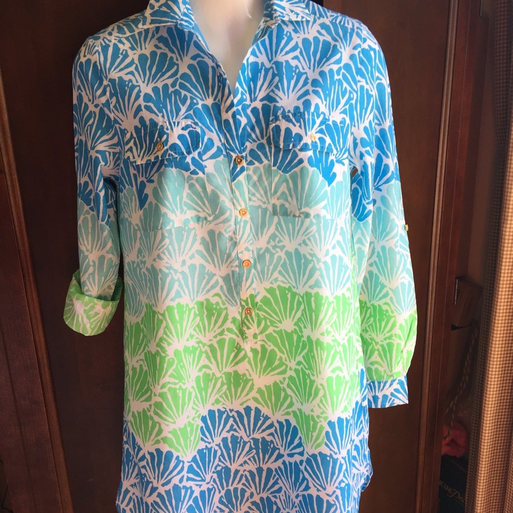 Lilly Pulitzer blouse shirt dress