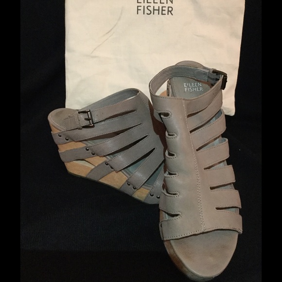 Eileen Fisher wedges size 10 - Picture 4 of 4