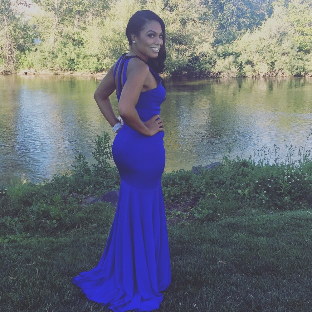 Flash sale" Leonara Beaded Halter Sheer Gown