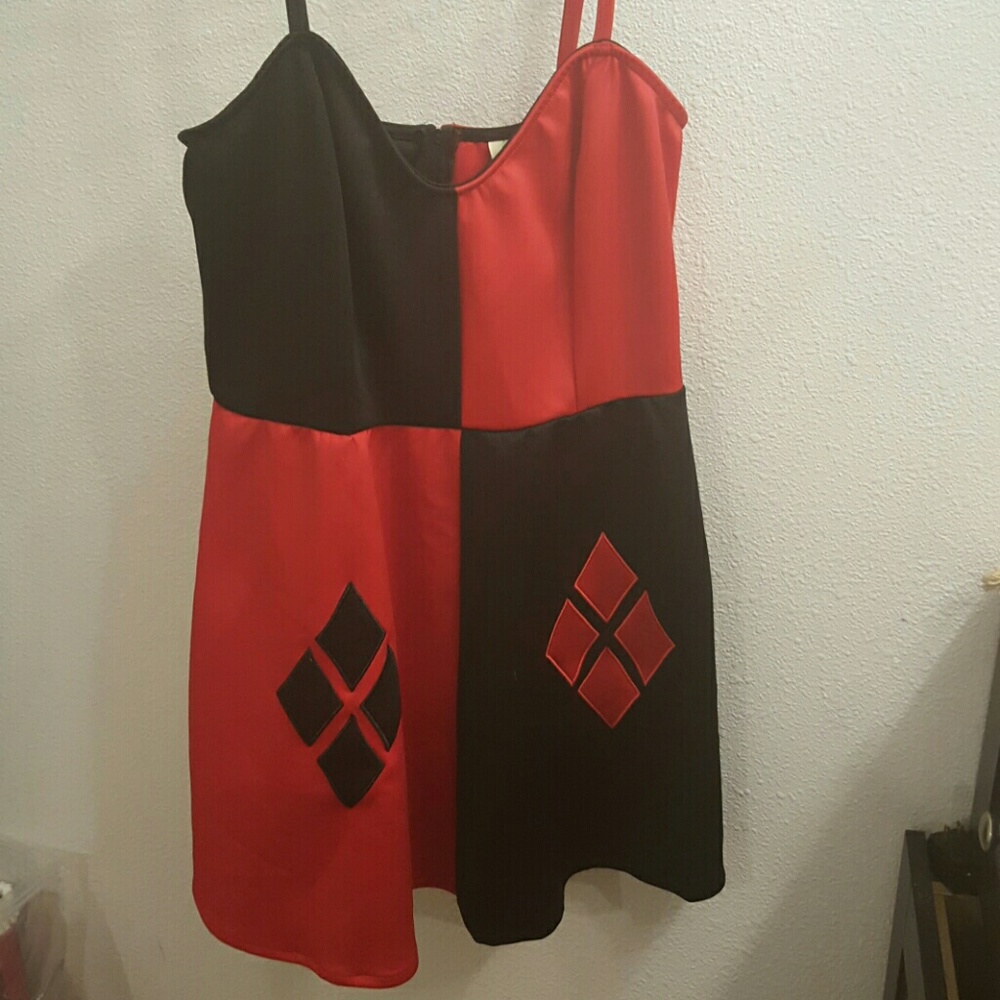 Harley Quinn Red and Black dress