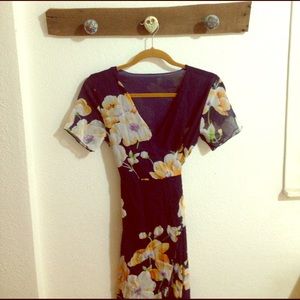 Floral Wrap Around Dress