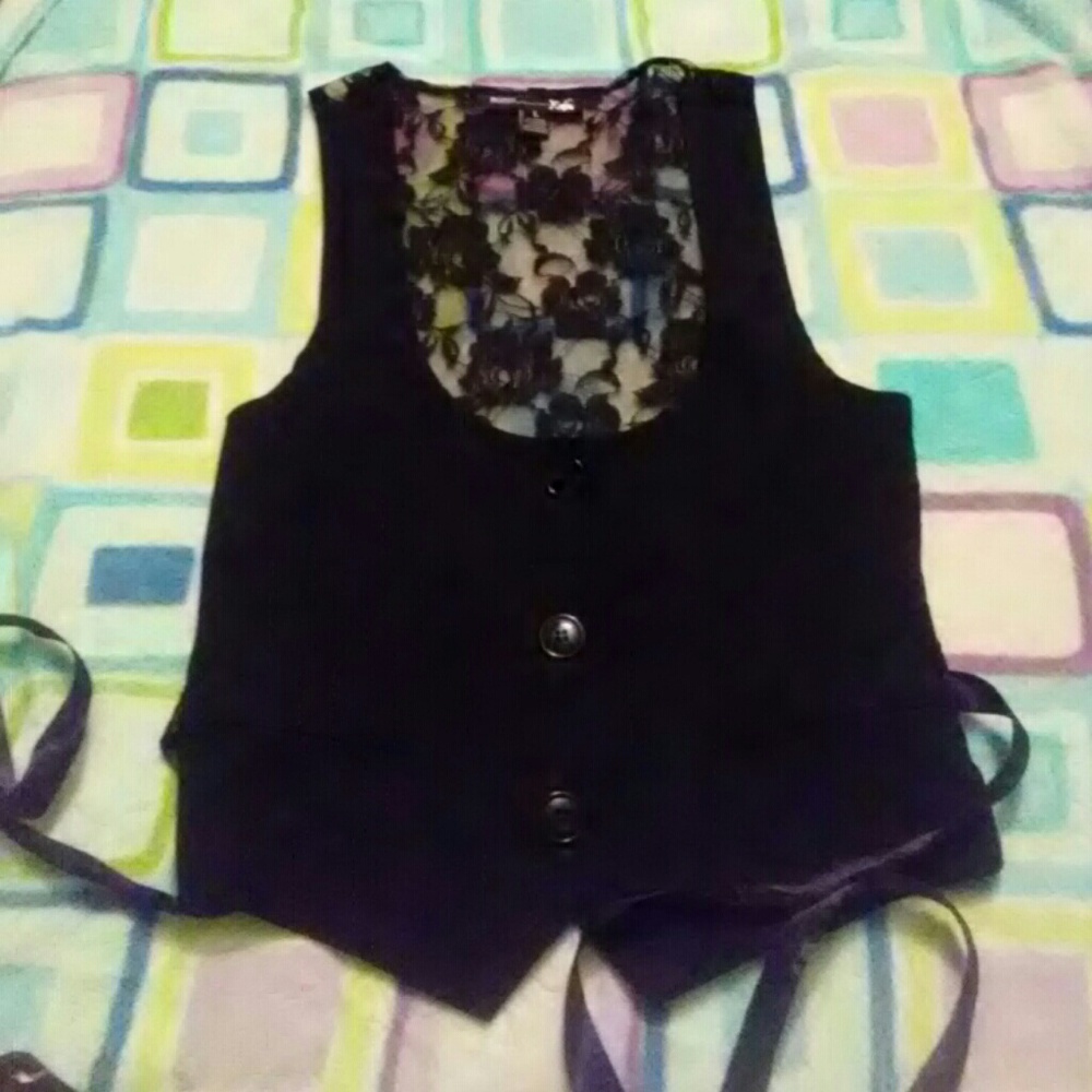 See through back vest