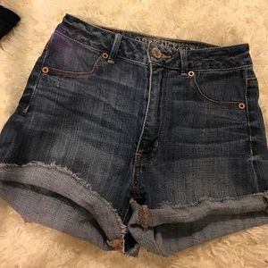 America eagle high waisted shorts