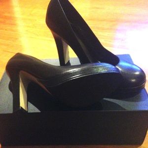 Cole Haan Black Platform Shoes