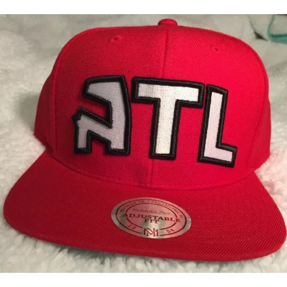 Mitchell & Ness ATL Atlanta Hawks Snapback Hat Cap