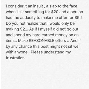 Absolutely NO LOWBALLING 🙅🏻🙅🏻