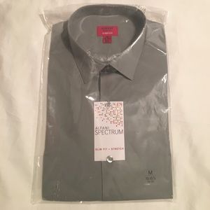 Alfani Concrete Slim Fit + Stretch Shirt